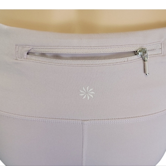 Athleta Womens Leggings With Rear Zip Pocket Split Reflective Ankles Size S - Picture 7 of 16